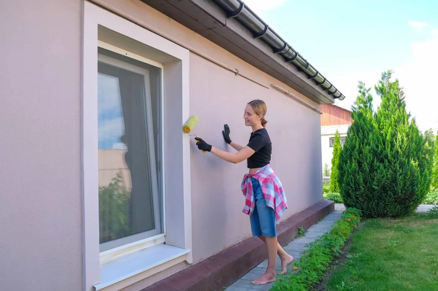Brownsville home exterior after a fresh repaint